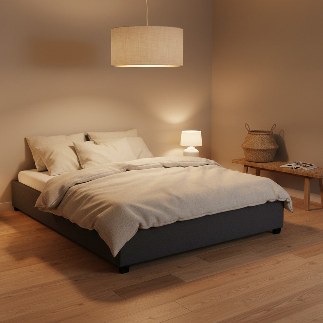 Bromo King Bed Frame - Grey