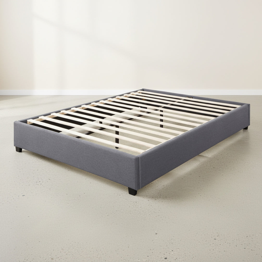 Bromo King Bed Frame - Grey