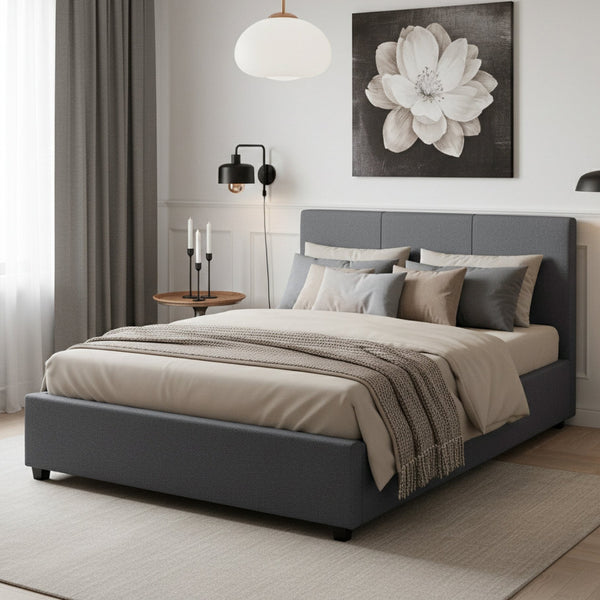 Shasta Double Bed Frame - Dark Grey