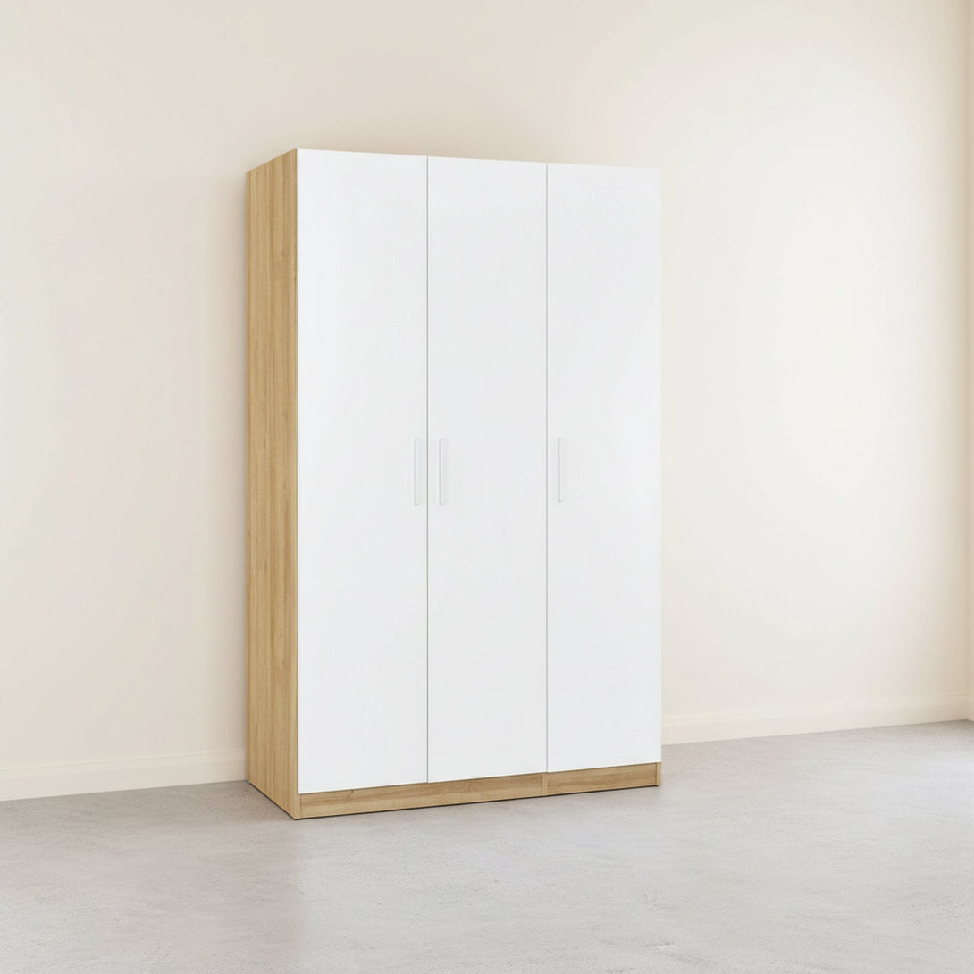 Makalu Wardrobe 3 Door Storage Shelves - Oak
