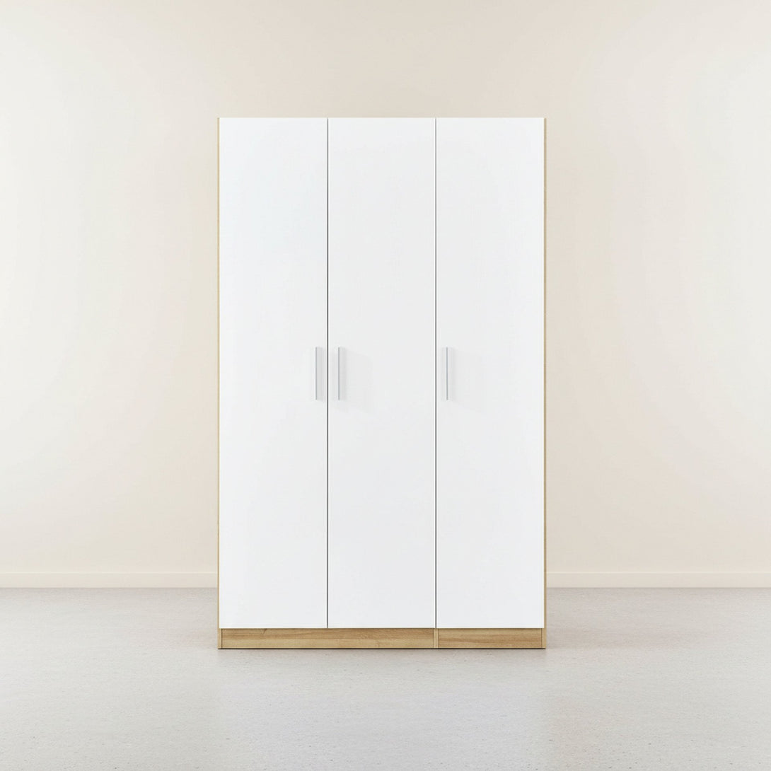 Makalu Wardrobe 3 Door Storage Shelves - Oak