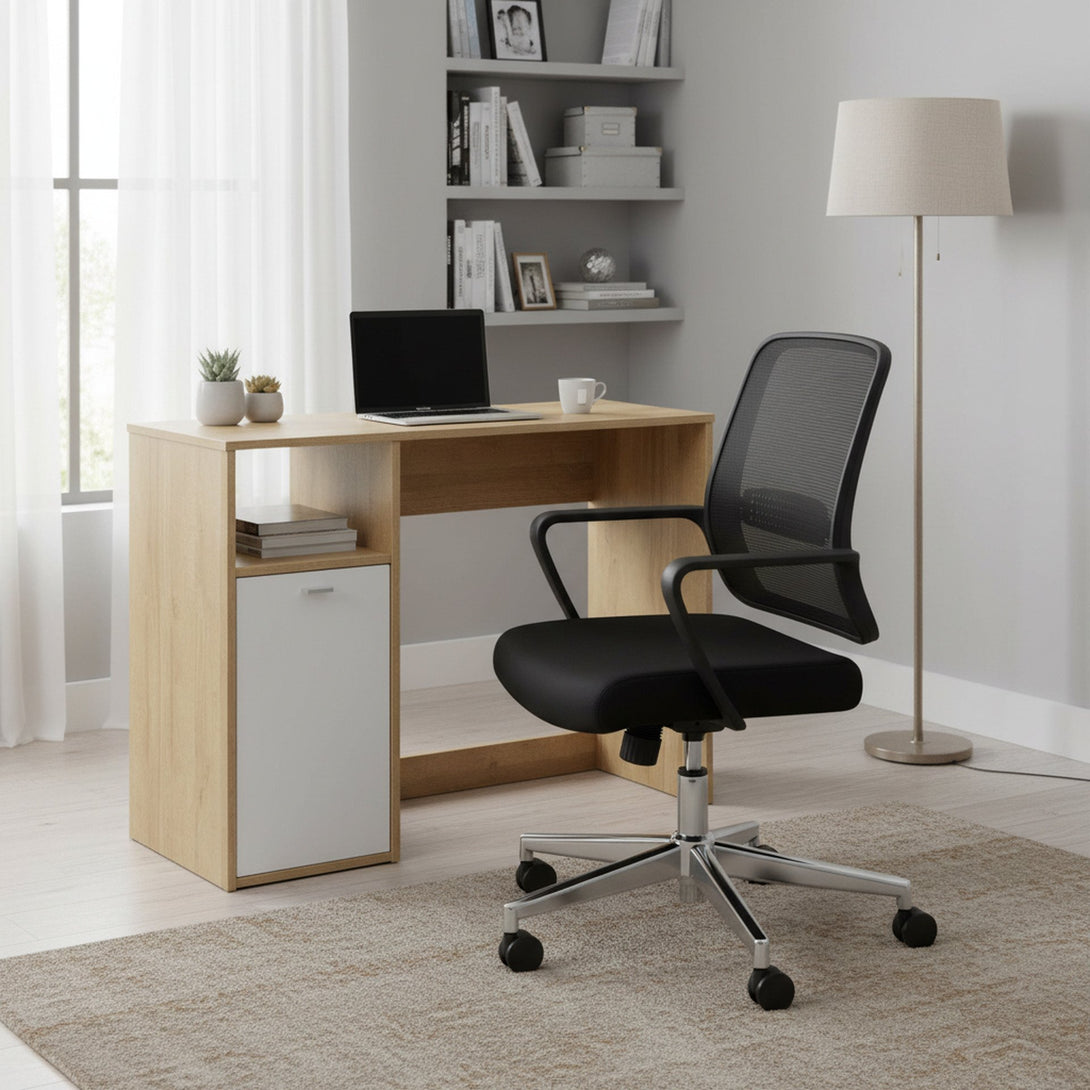 Makalu 100cm Computer Desk - Oak