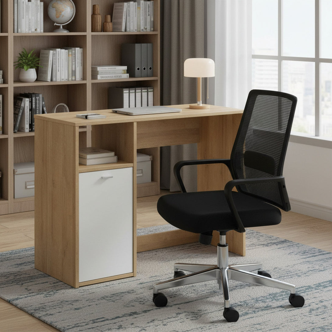 Makalu 100cm Computer Desk - Oak