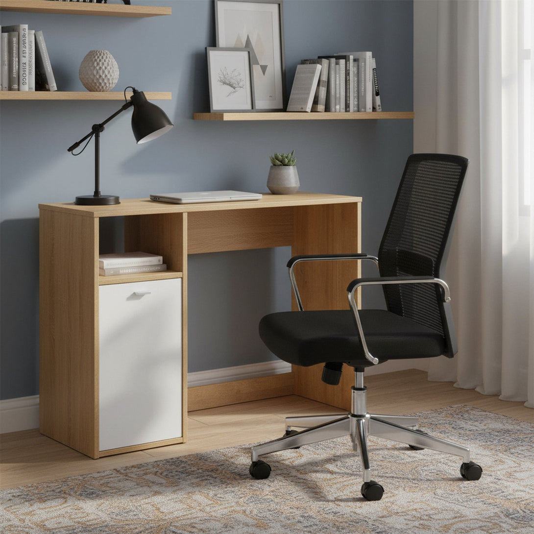 Makalu 100cm Computer Desk - Oak