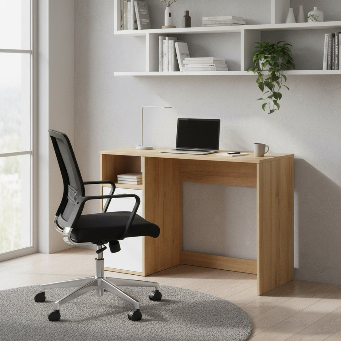 Makalu 100cm Computer Desk - Oak