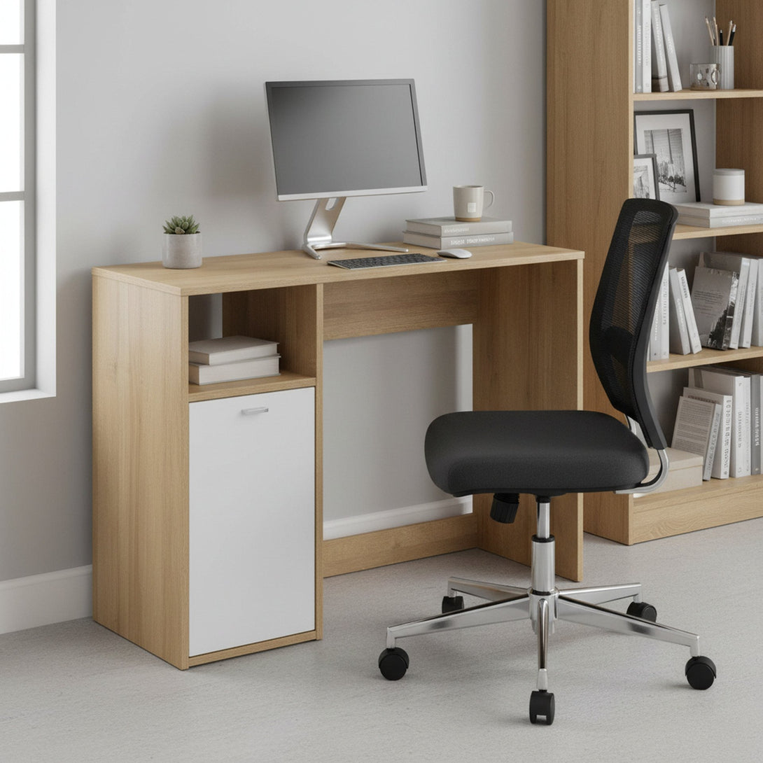 Makalu 100cm Computer Desk - Oak