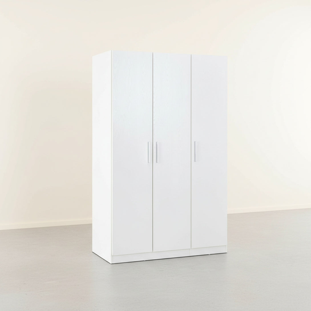 Makalu Wardrobe 3 Door Storage Shelves - White
