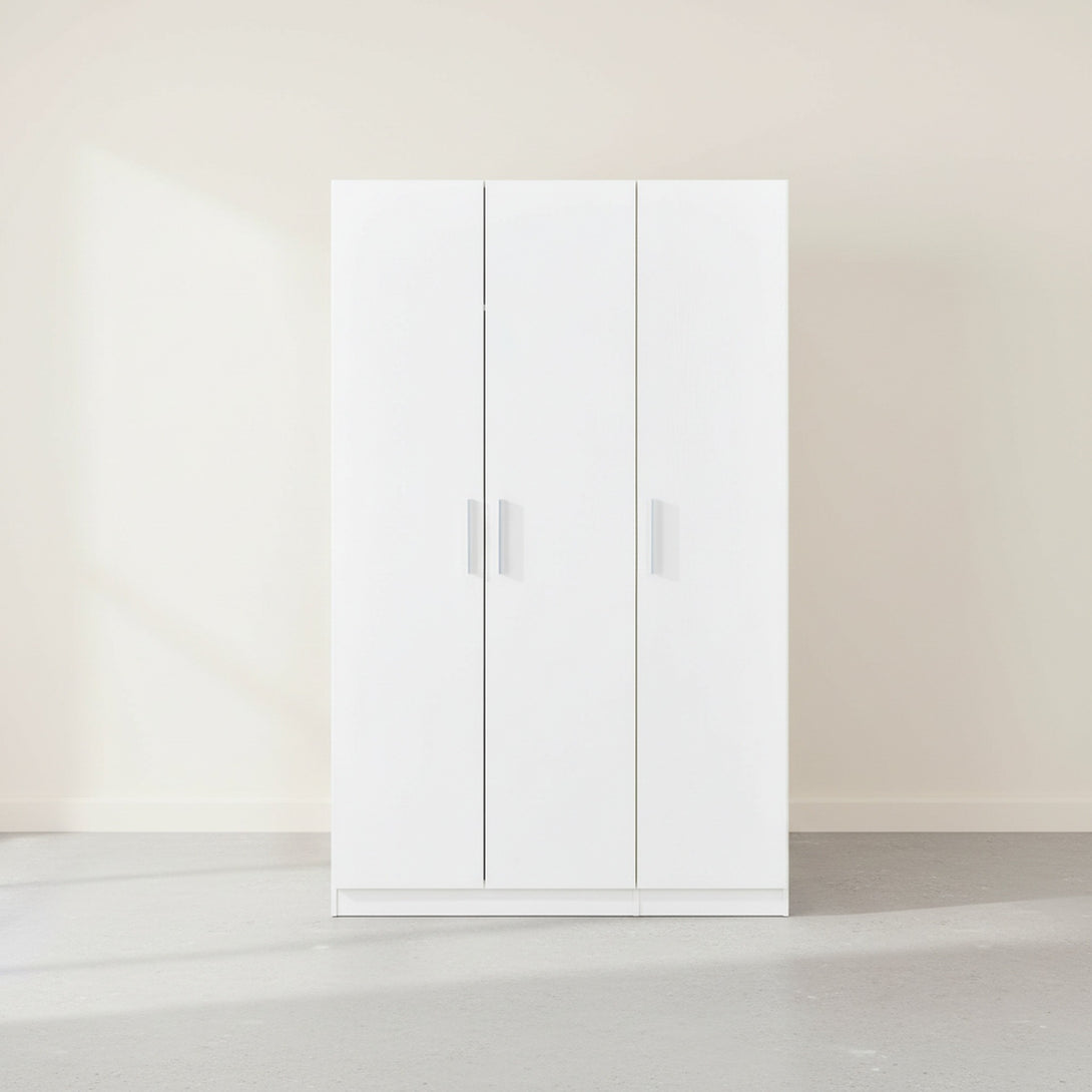 Makalu Wardrobe 3 Door Storage Shelves - White