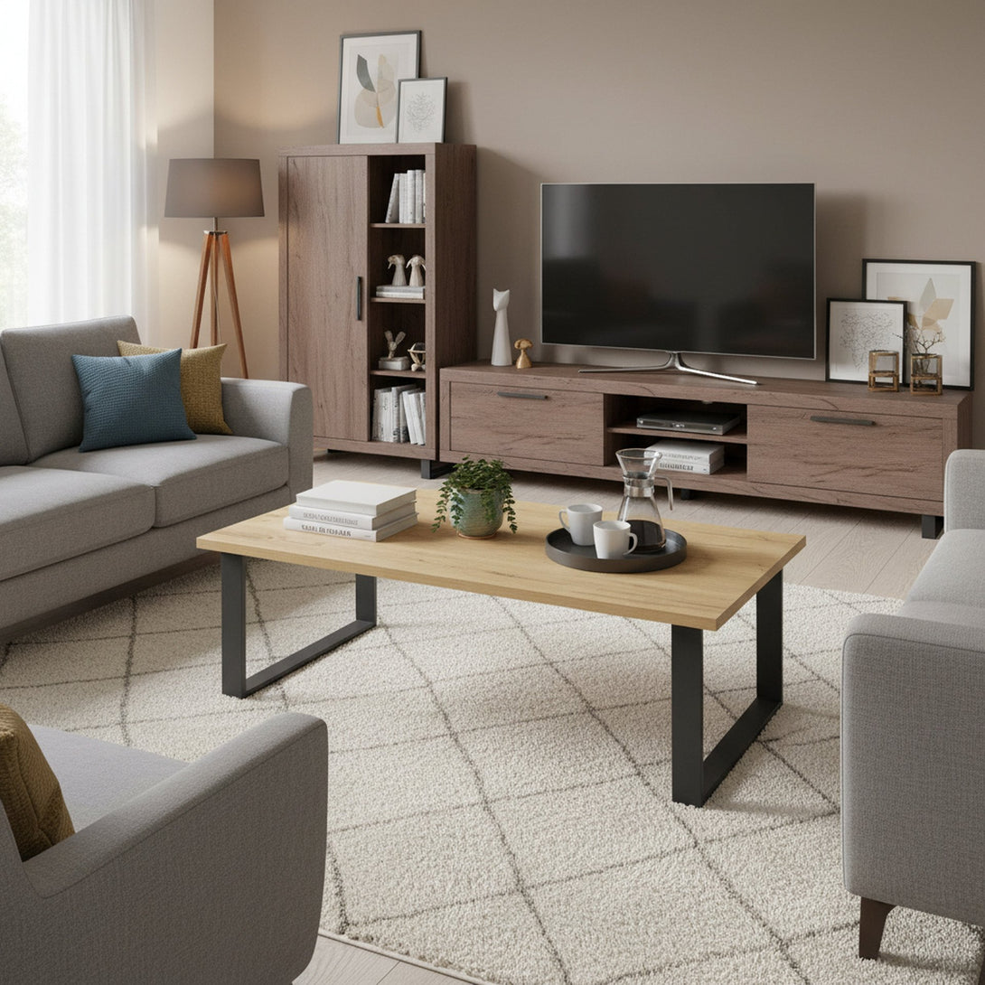 Frohna Rectangular Coffee Table - Oak