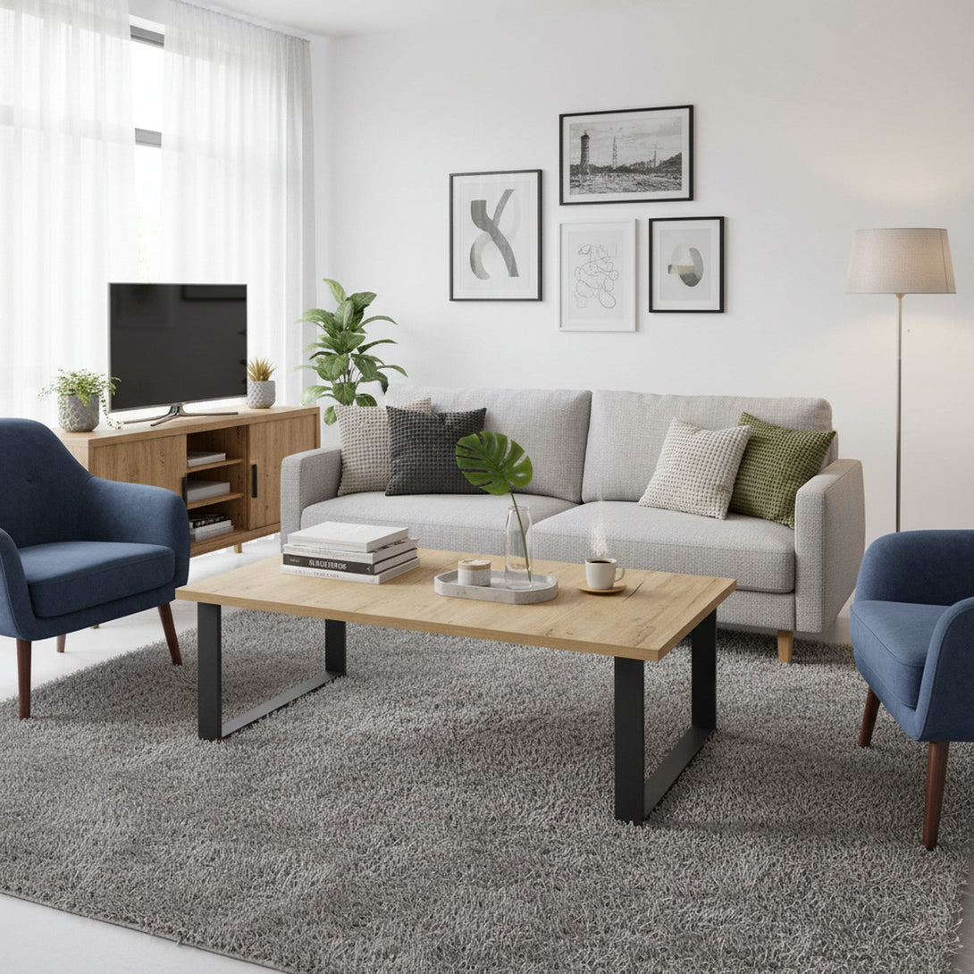 Frohna Rectangular Coffee Table - Oak