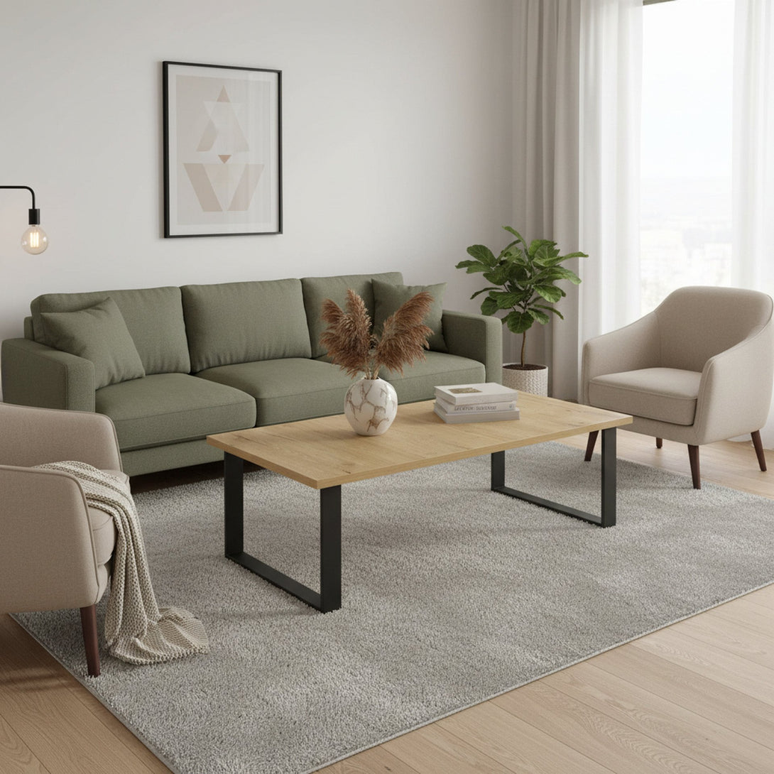 Frohna Rectangular Coffee Table - Oak