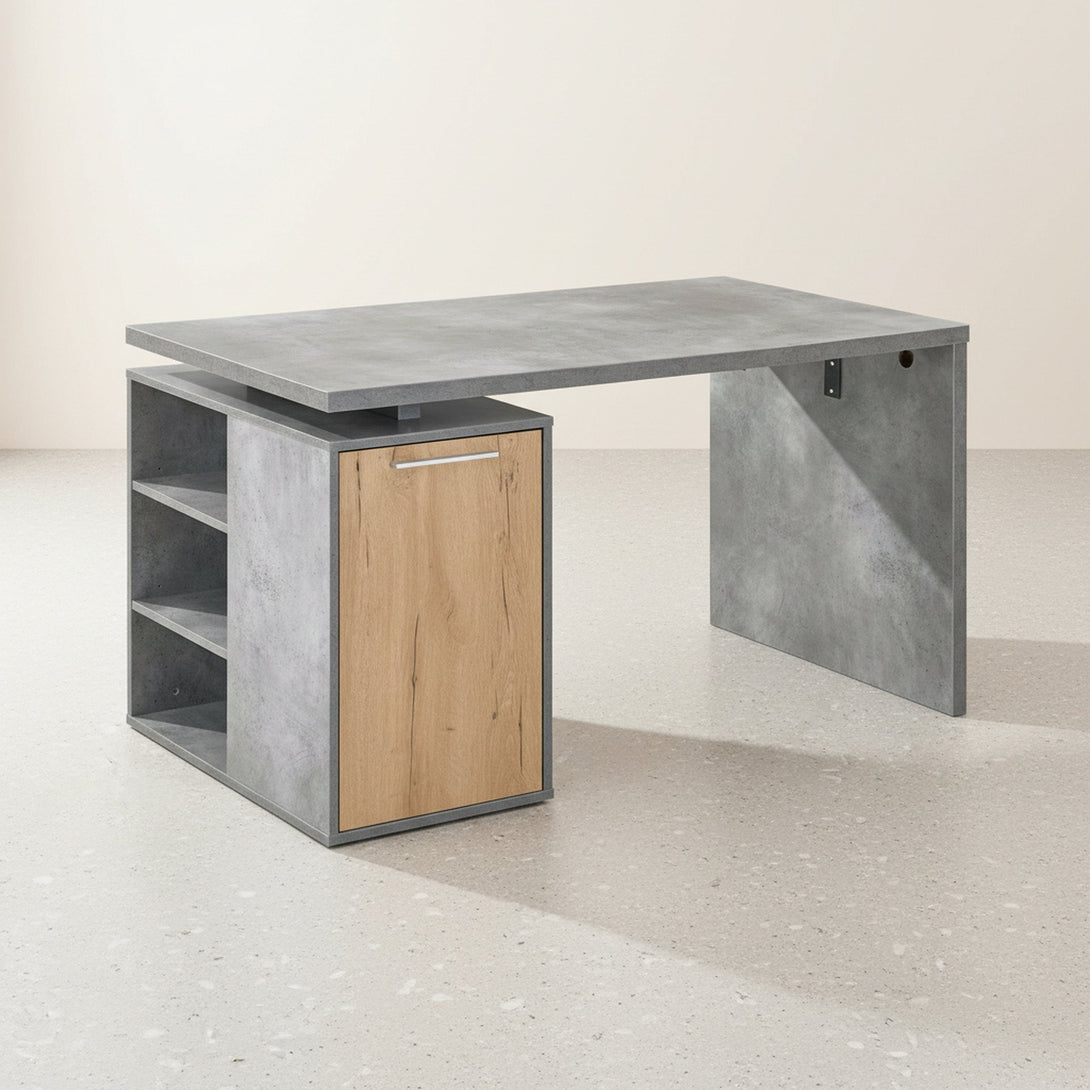 Clifford 140cm Computer Desk - Cement