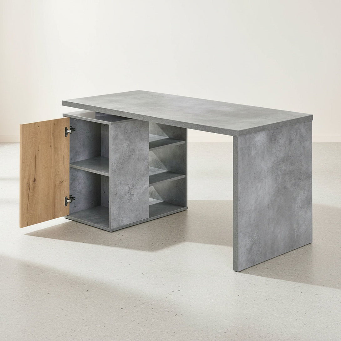 Clifford 140cm Computer Desk - Cement