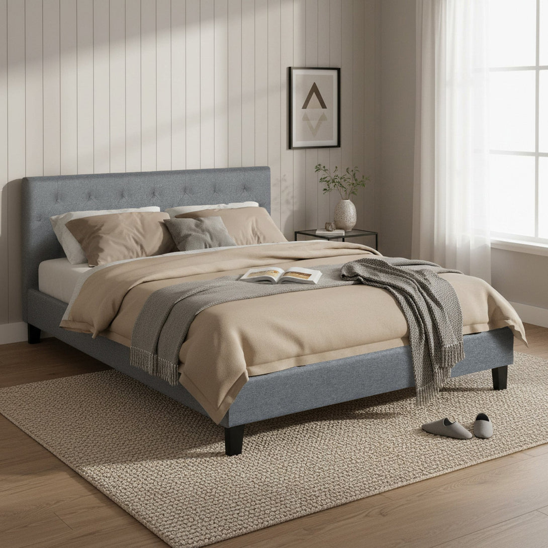 Blane Queen Bed Frame - Grey