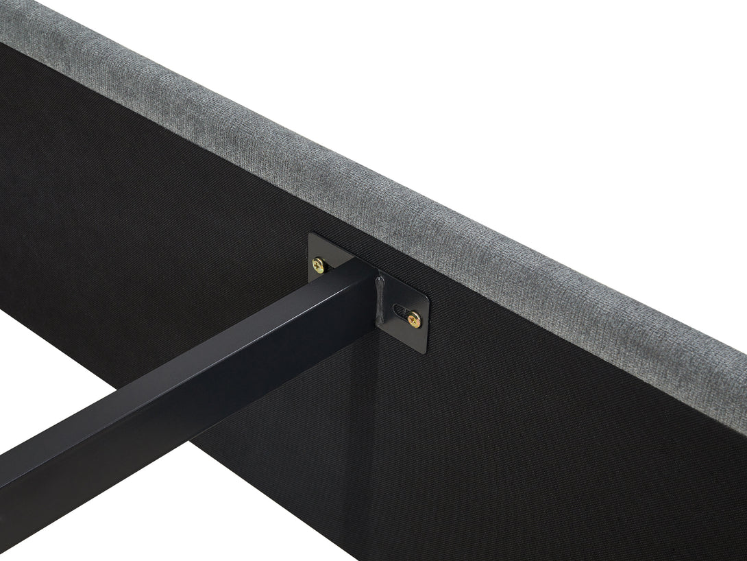Treasurebox MUSALA King Bed Frame with Storage - DARK GREY
