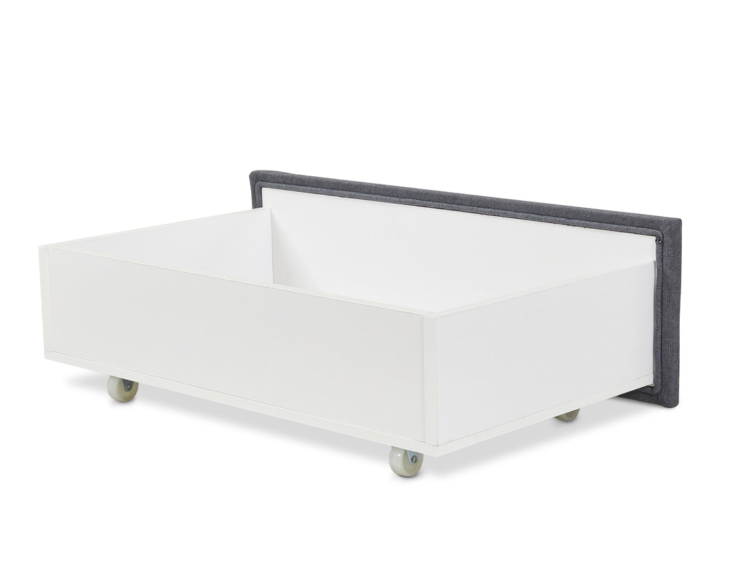 Treasurebox MUSALA King Bed Frame with Storage - DARK GREY