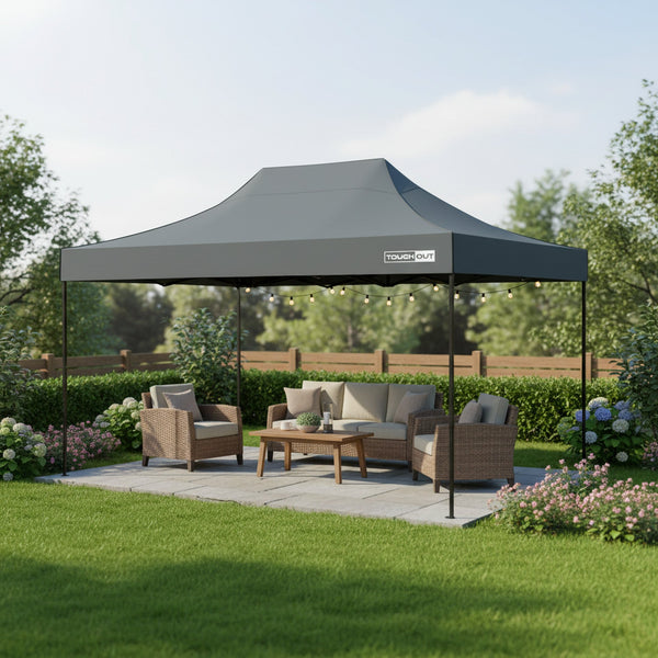 Toughout Breeze Gazebo 3 x 4.5m - Grey