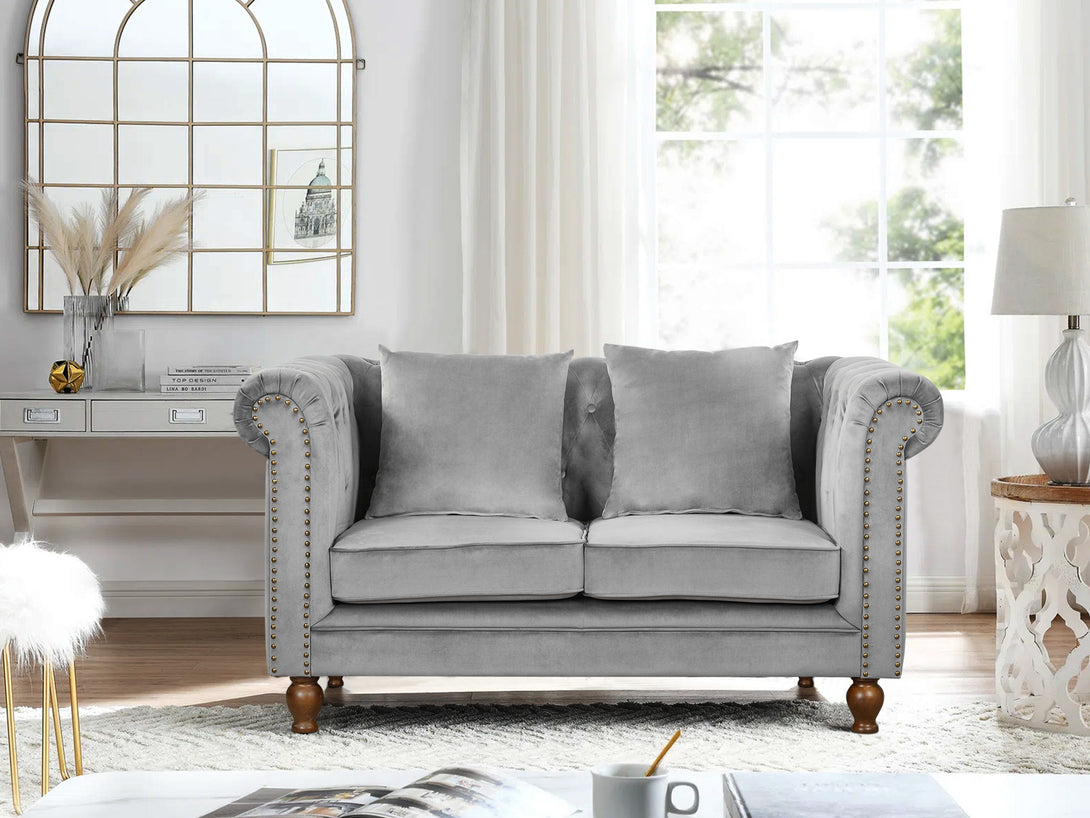 Treasurebox Vagas 2 Seater Sofa - Grey