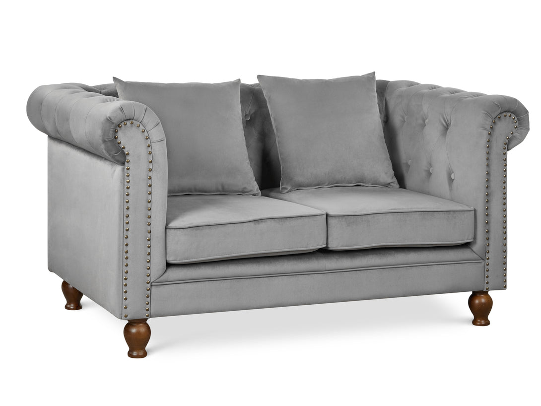 Treasurebox Vagas 2 Seater Sofa - Grey