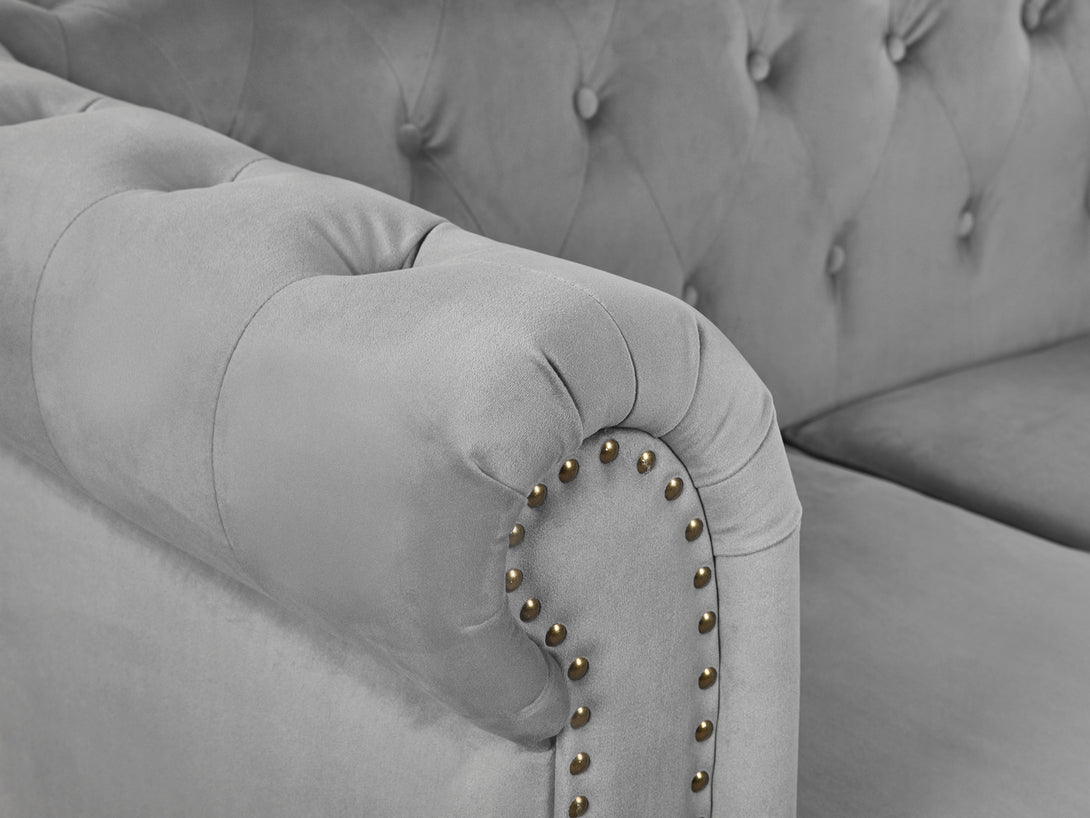 Treasurebox Vagas 2 Seater Sofa - Grey