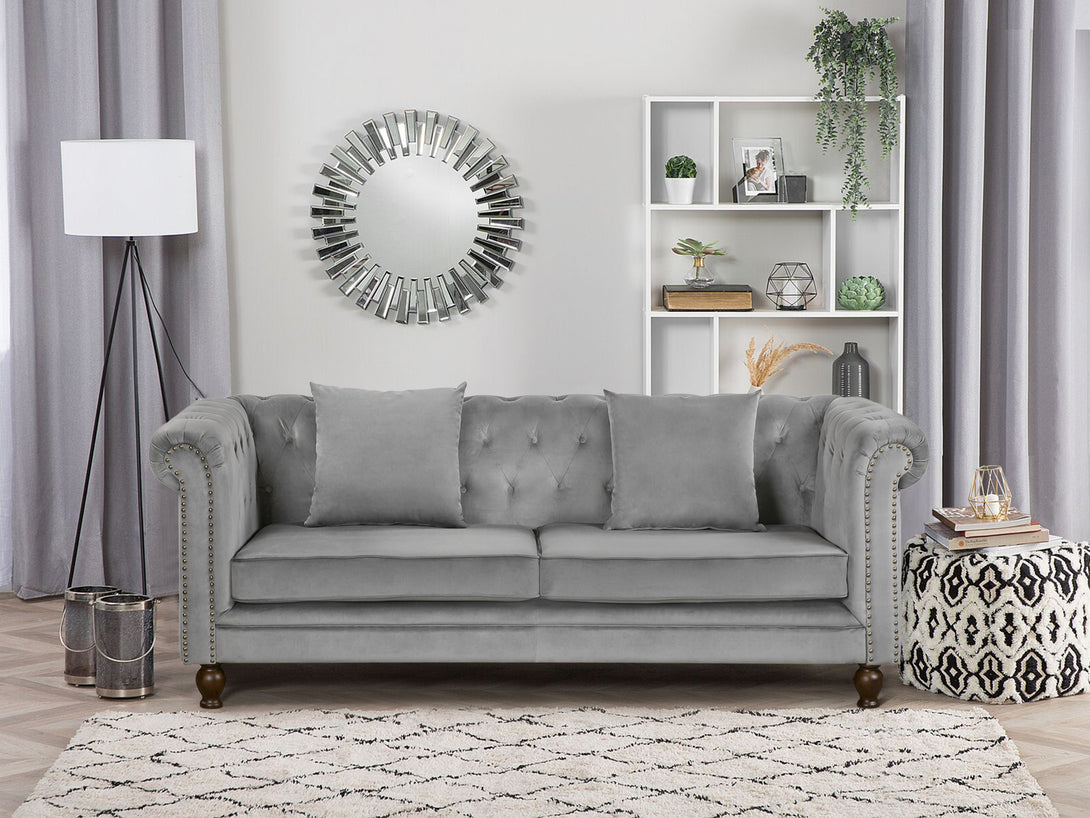 Treasurebox Vagas 3 Seater Sofa - Grey