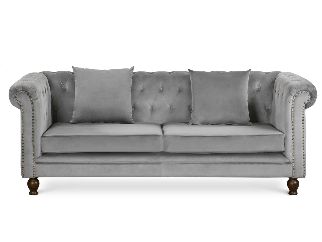 Treasurebox Vagas 3 Seater Sofa - Grey
