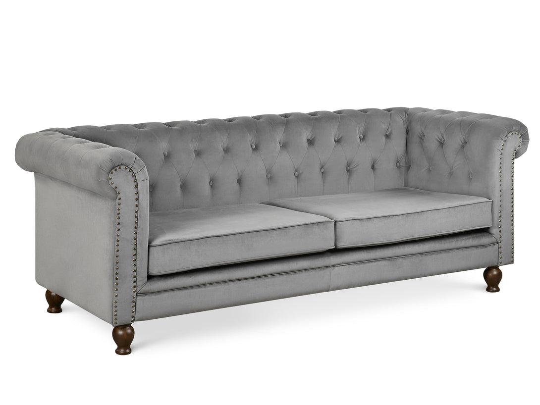 Treasurebox Vagas 3 Seater Sofa - Grey
