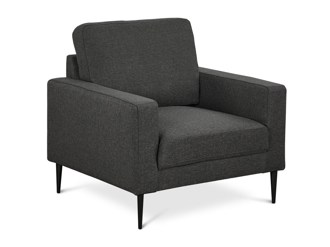Treasurebox Toronto Occasional Fabric Chair - Dark Grey