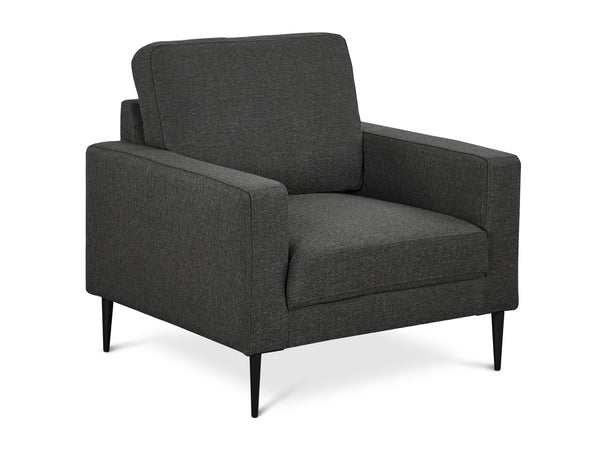 Treasurebox Toronto Occasional Fabric Chair - Dark Grey