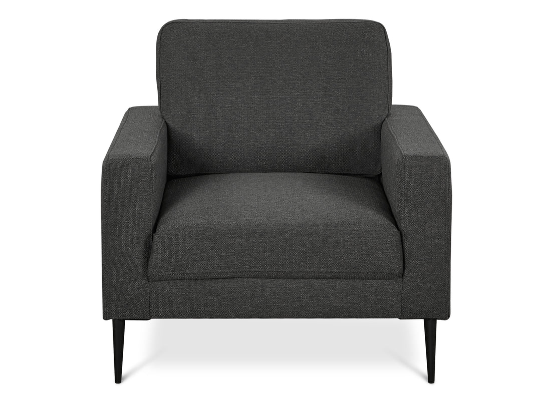 Treasurebox Toronto Occasional Fabric Chair - Dark Grey