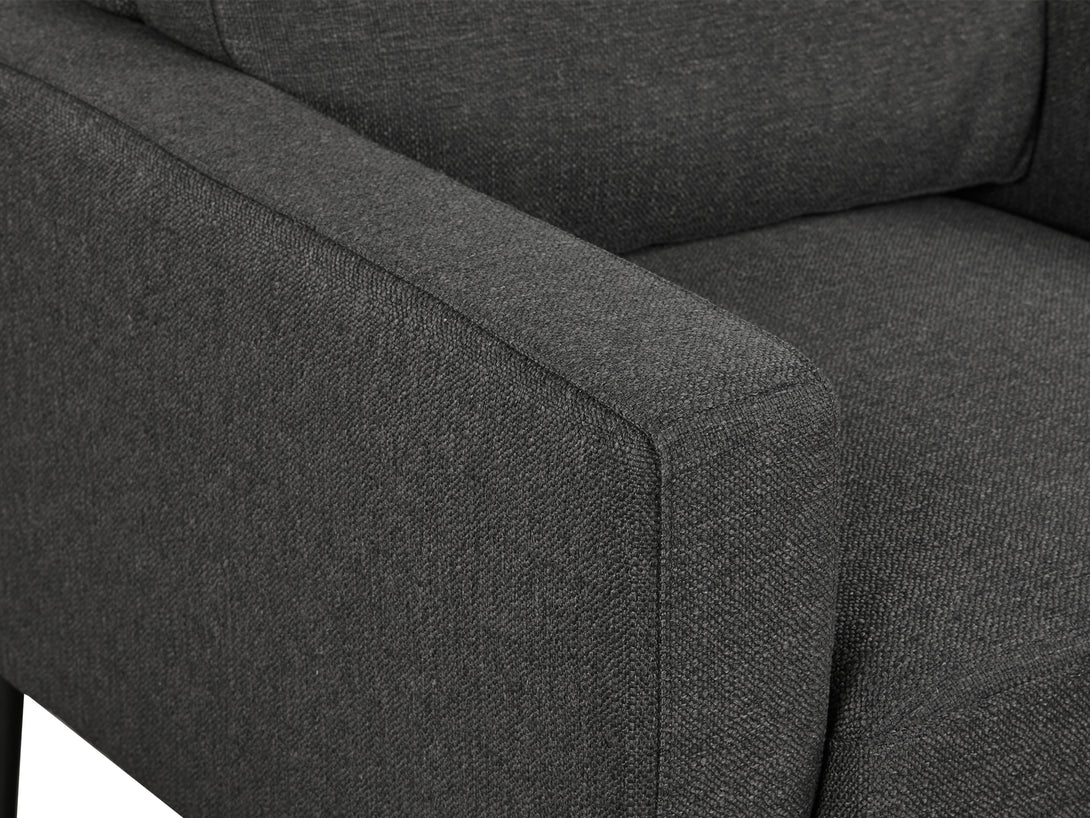 Treasurebox Toronto Occasional Fabric Chair - Dark Grey