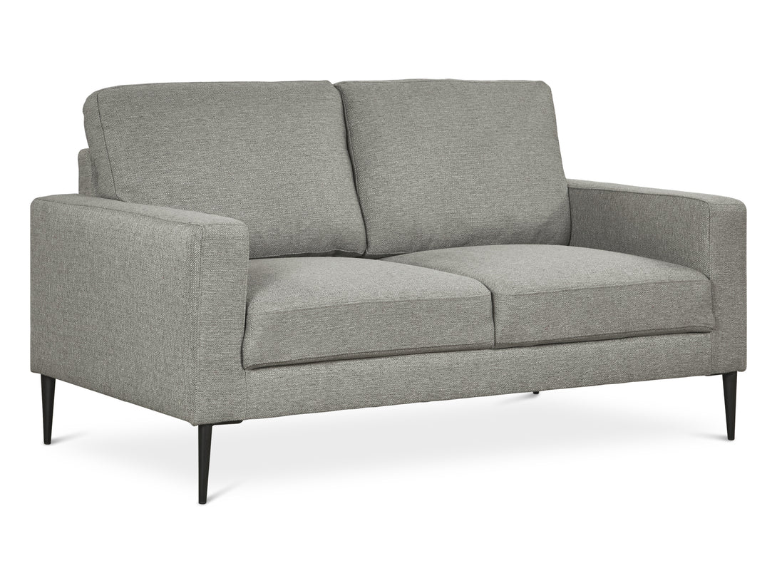 Treasurebox Toronto 2 Seater Fabric Sofa - Light Grey