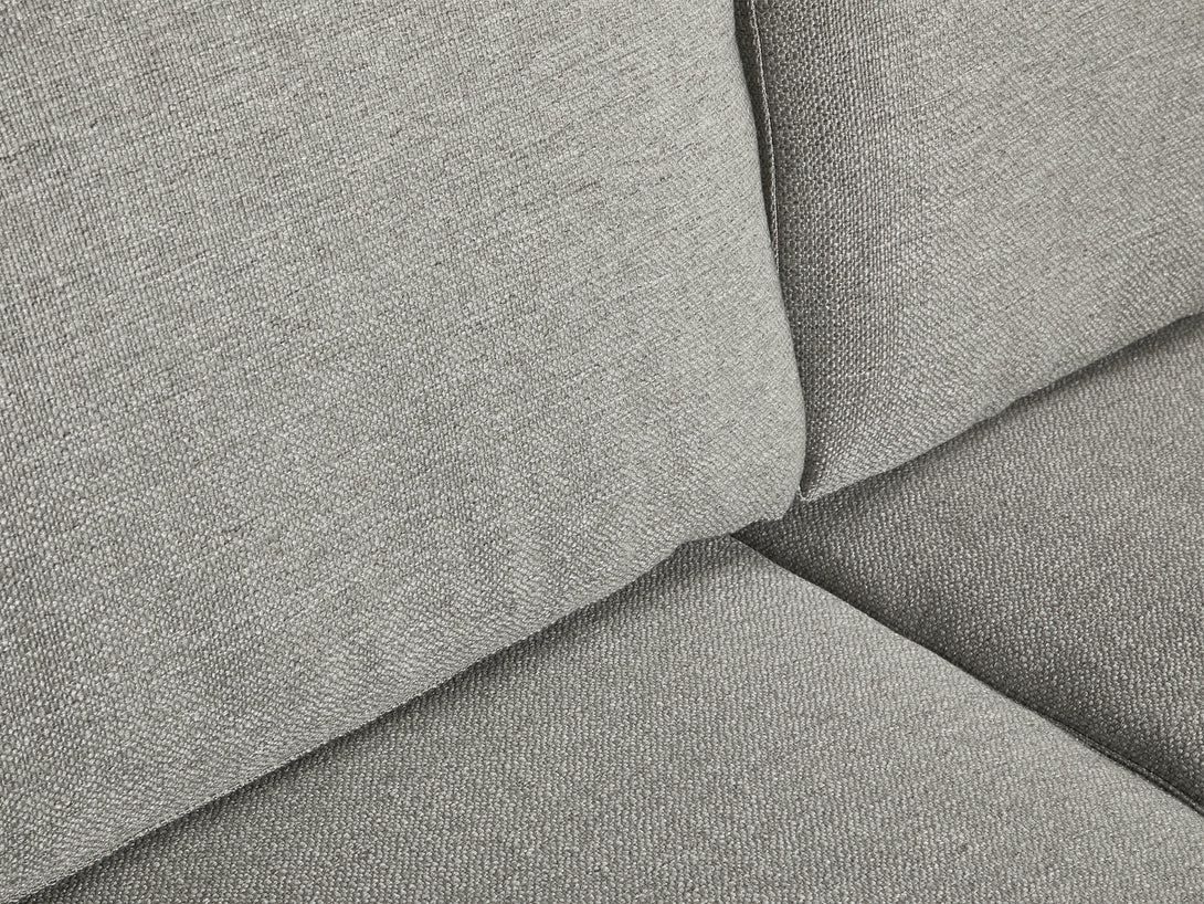 Treasurebox Toronto 2 Seater Fabric Sofa - Light Grey