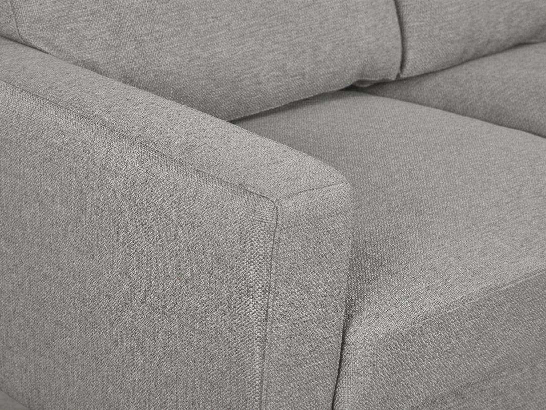 Treasurebox Toronto 2 Seater Fabric Sofa - Light Grey
