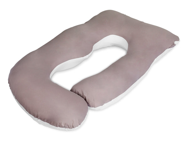 Pregnancy Maternity G-Shape Pillow - White + Grey