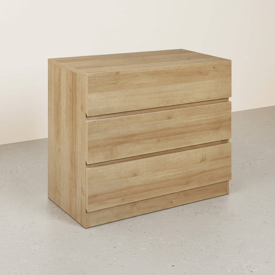 Harris 3 Drawers Tallboy - Oak