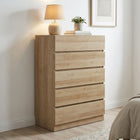Harris 5 Drawers Tallboy - Oak