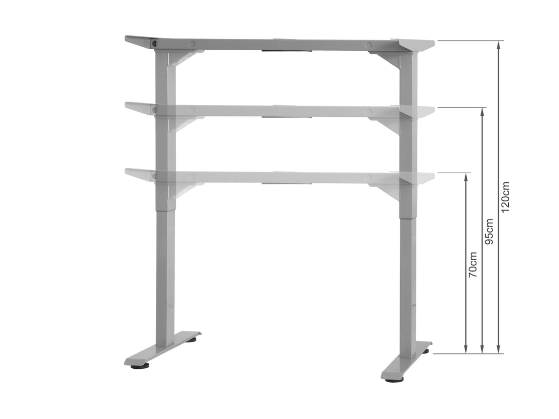 BENNIE 120CM Dual Motor Electric Standing Desk - BEIGE
