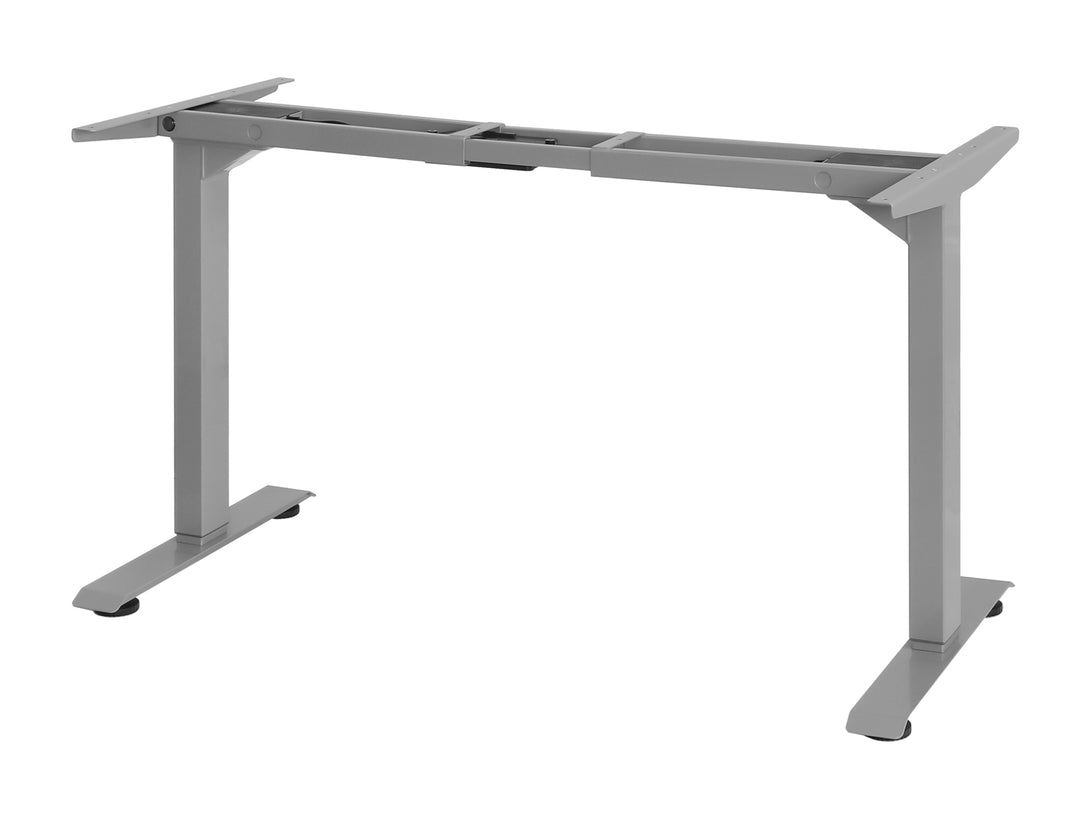 Bennie electric standing desk frame in gray, adjustable height for ergonomic workspace solutions.