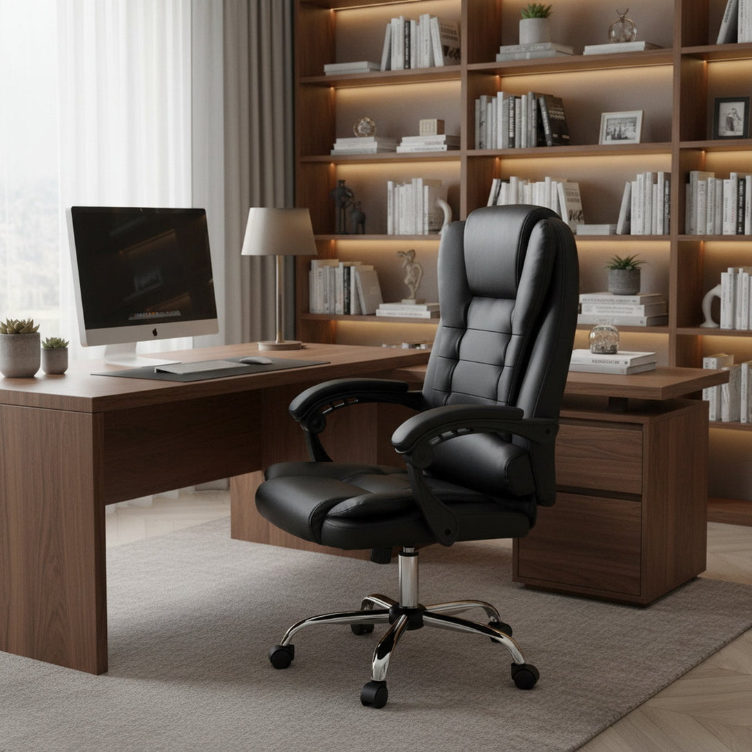 Carleen Massage Office Chair - Black