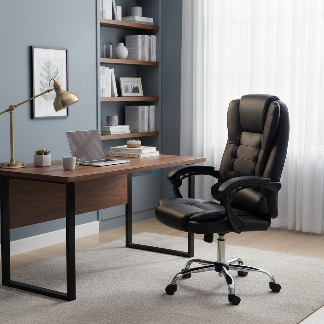 Carleen Massage Office Chair - Black