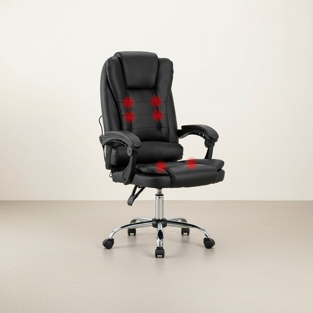 Carleen Massage Office Chair - Black