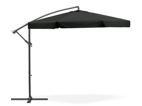 Toughout Puriri Outdoor Cantilever Umbrella 3m - Black