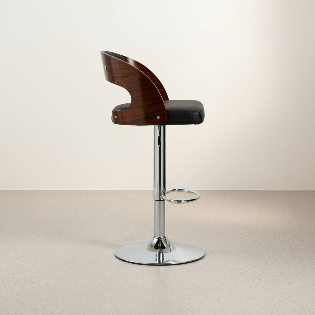 Holt Swivel Bar Stool - Black