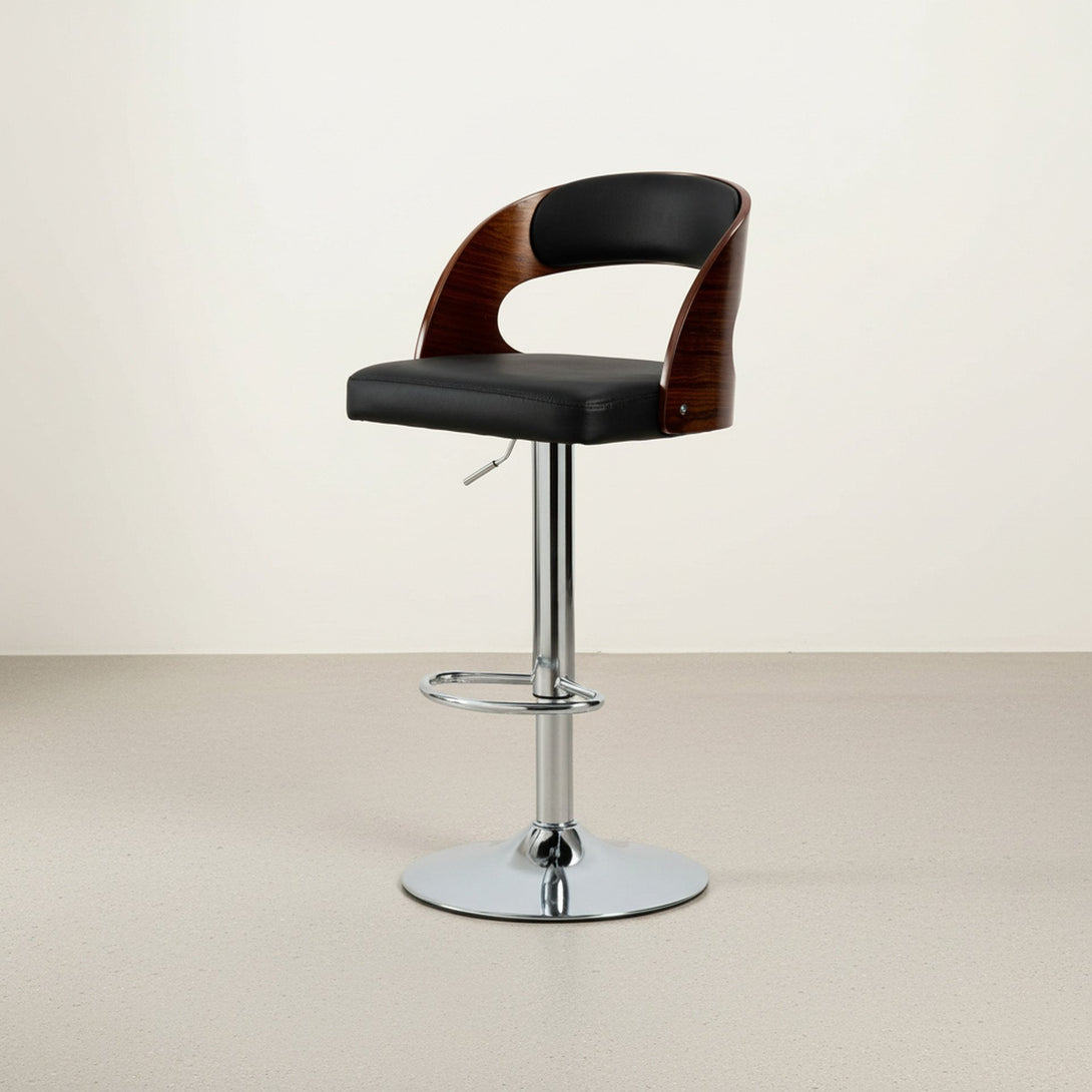Holt Swivel Bar Stool - Black