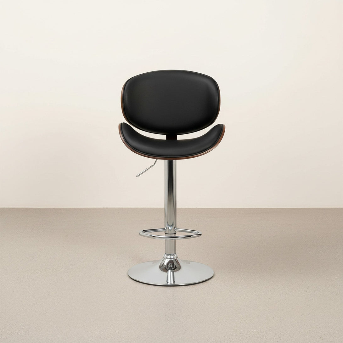 Foti Swivel Bar Stool - Black