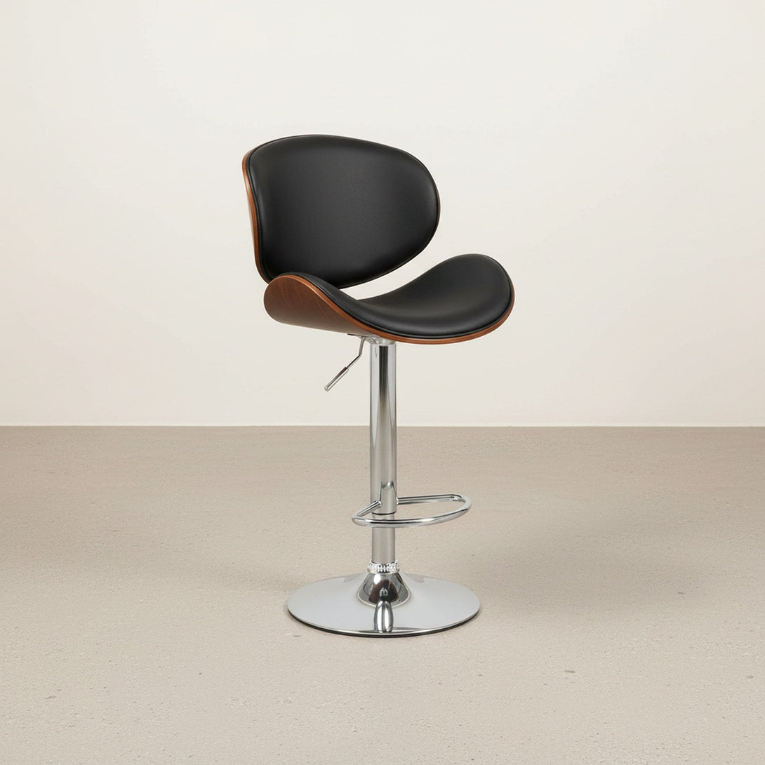 Foti Swivel Bar Stool - Black