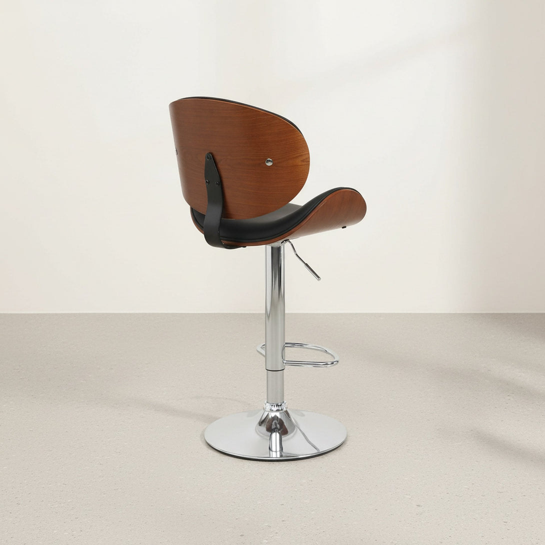 Foti Swivel Bar Stool - Black