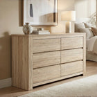 Borneo 6 Drawers Lowboy - Oak