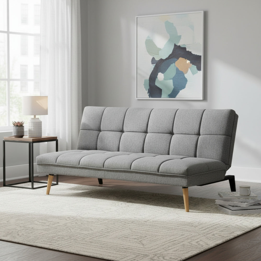 Chile 3 Seater Sofa Bed - Light Grey